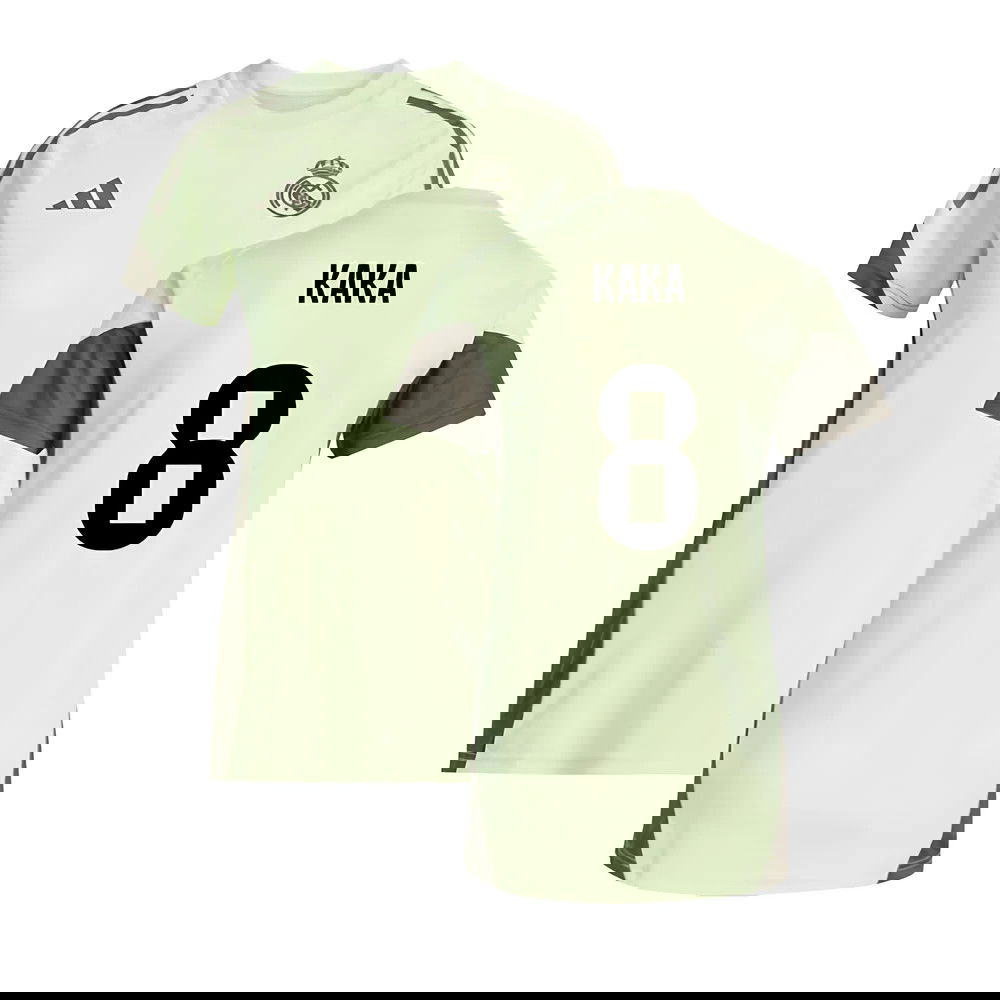 2025-2026 Real Madrid Training Jersey (Almost Lime) - Womens (Kaka 8)