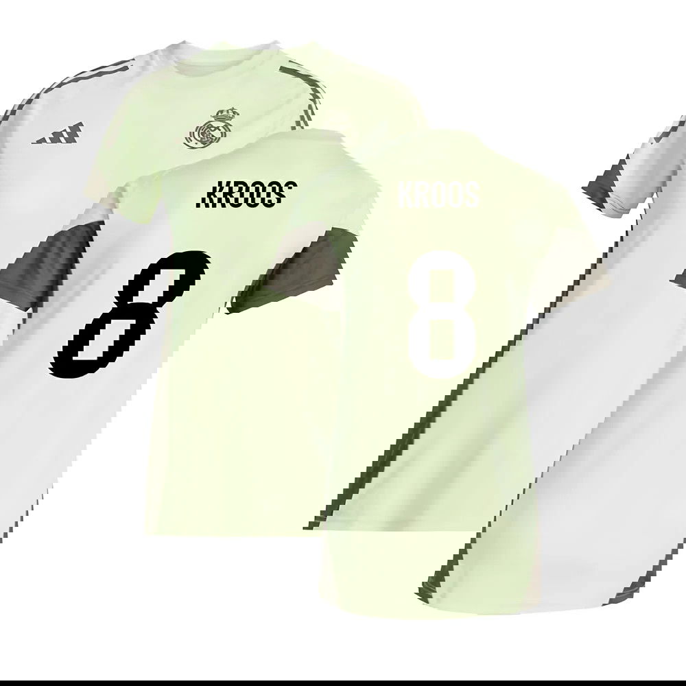 2025-2026 Real Madrid Training Jersey (Almost Lime) - Womens (Kroos 8)