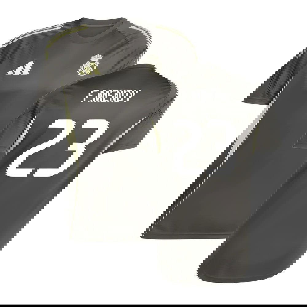 2025-2026 Real Madrid Training Jersey (Utility Grey) (F.Mendy 23)