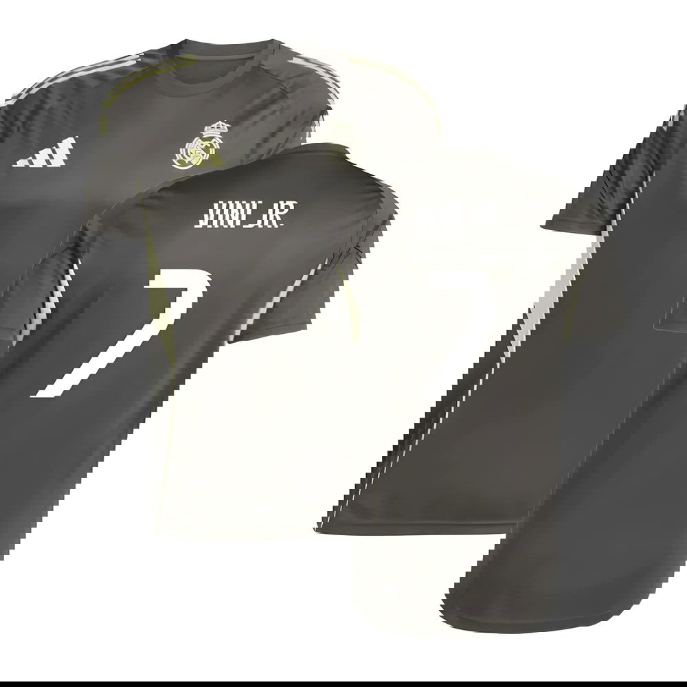 2025-2026 Real Madrid Training Jersey (Utility Grey) (Vini Jr. 7)