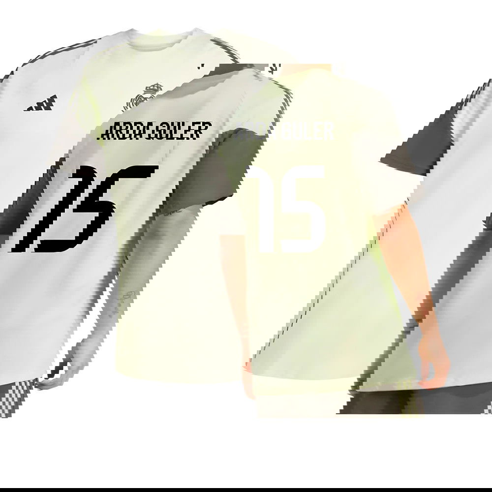 2025-2026 Real Madrid Training Tee (Almost Lime) (Arda Guler 15)