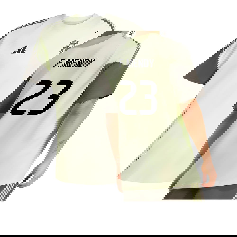 2025-2026 Real Madrid Training Tee (Almost Lime) (F.Mendy 23)