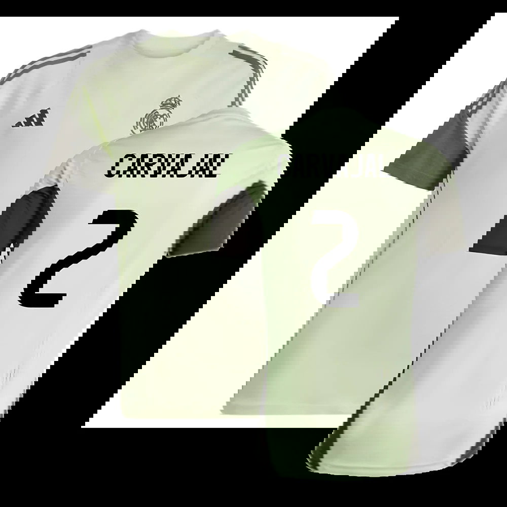 2025-2026 Real Madrid Training Tee (Almost Lime) - Kids (Carvajal 2)