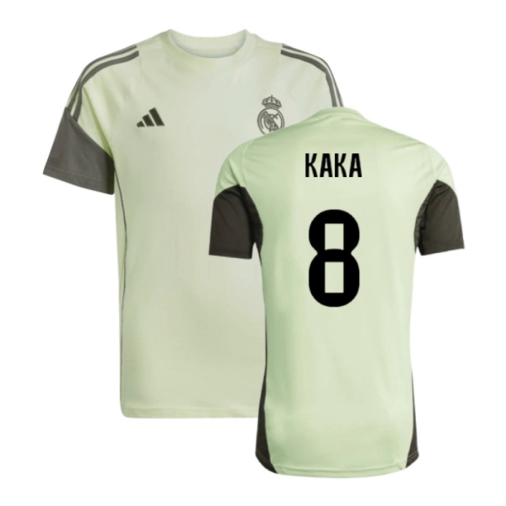 2025-2026 Real Madrid Training Tee (Almost Lime) - Kids (Kaka 8)