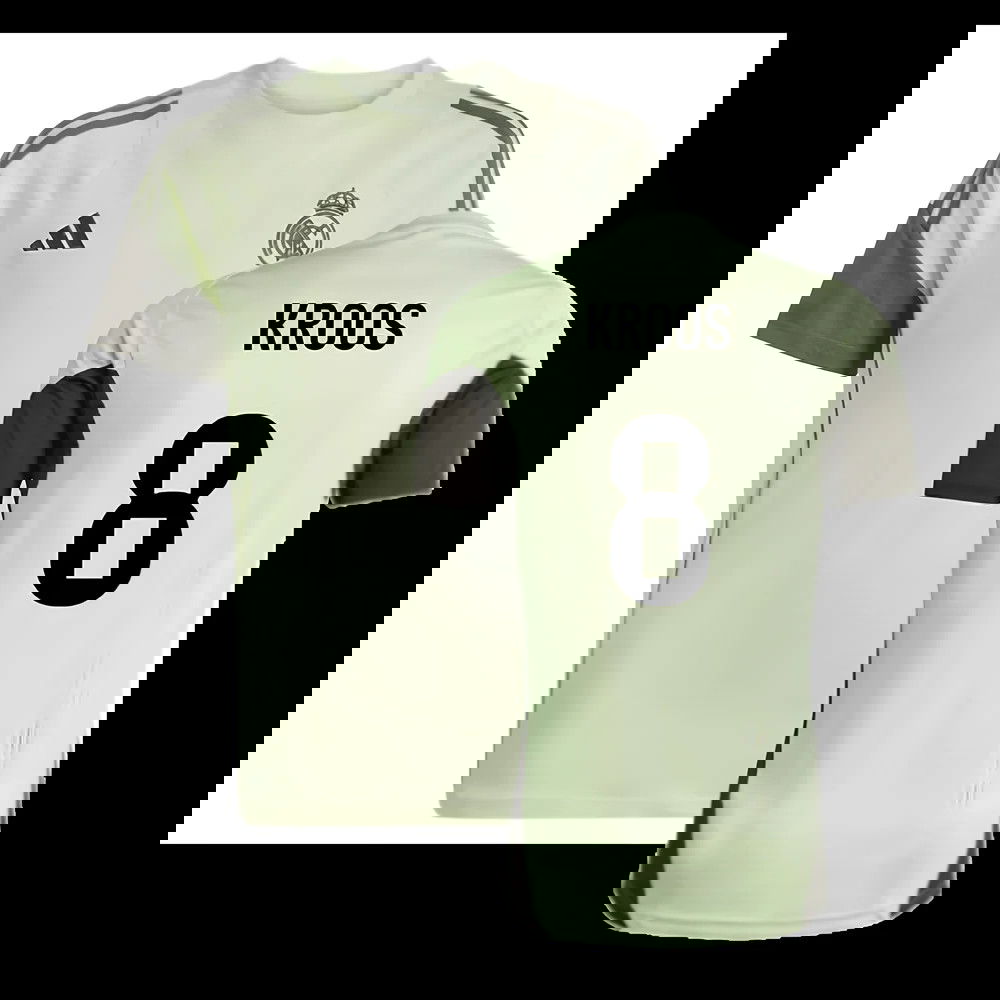 2025-2026 Real Madrid Training Tee (Almost Lime) - Kids (Kroos 8)