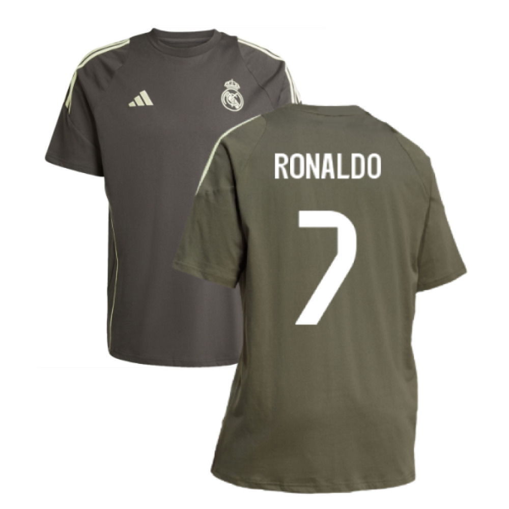 2025-2026 Real Madrid Training Tee (Utility Grey) (Ronaldo 7)