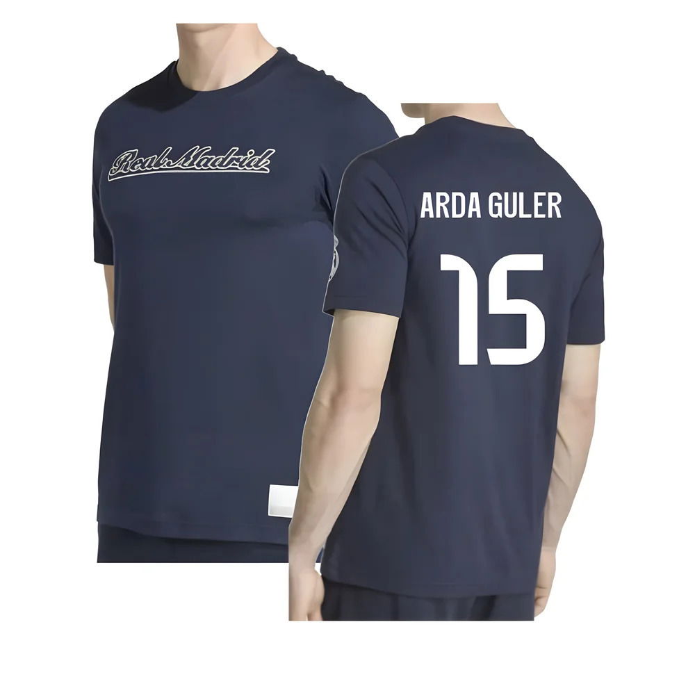 2025-2026 Real Madrid US Tee (Navy) (Arda Guler 15)