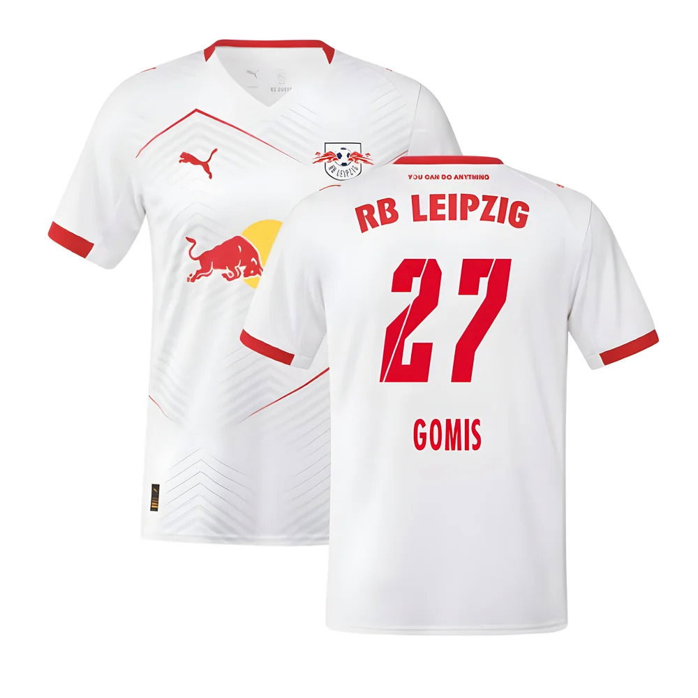 2025-2026 Red Bull Leipzig Home Shirt (Gomis 27)