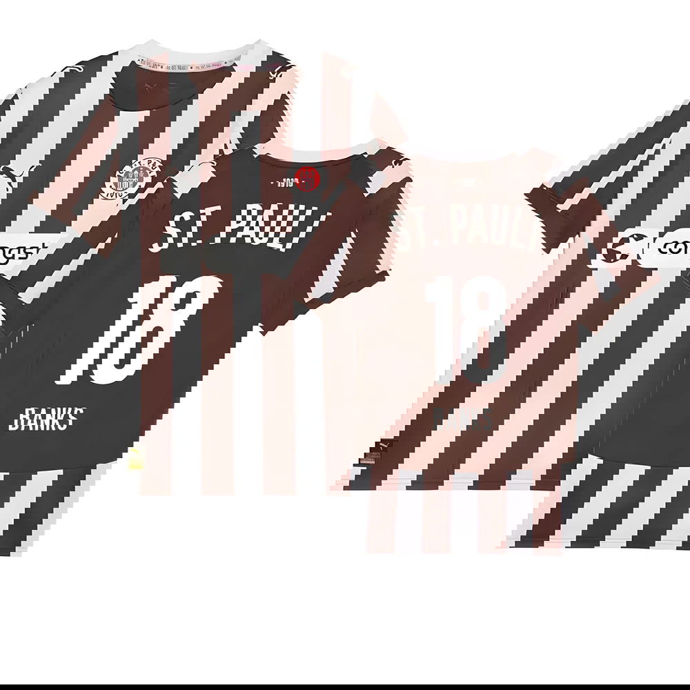 2025-2026 St Pauli Home Shirt (Kids) (Banks 18)