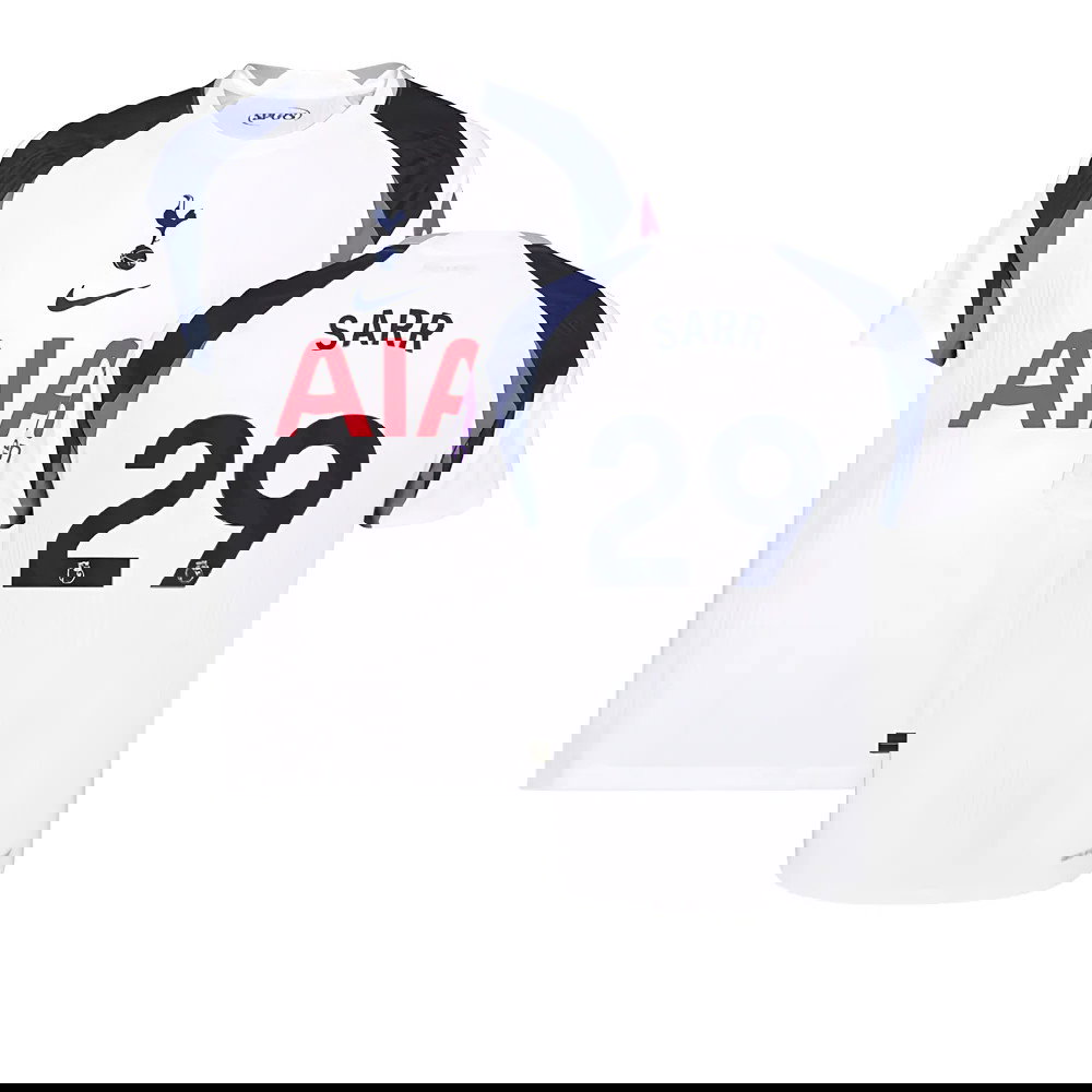 2025-2026 Tottenham Hotspur Authentic Home Shirt (Sarr 29)