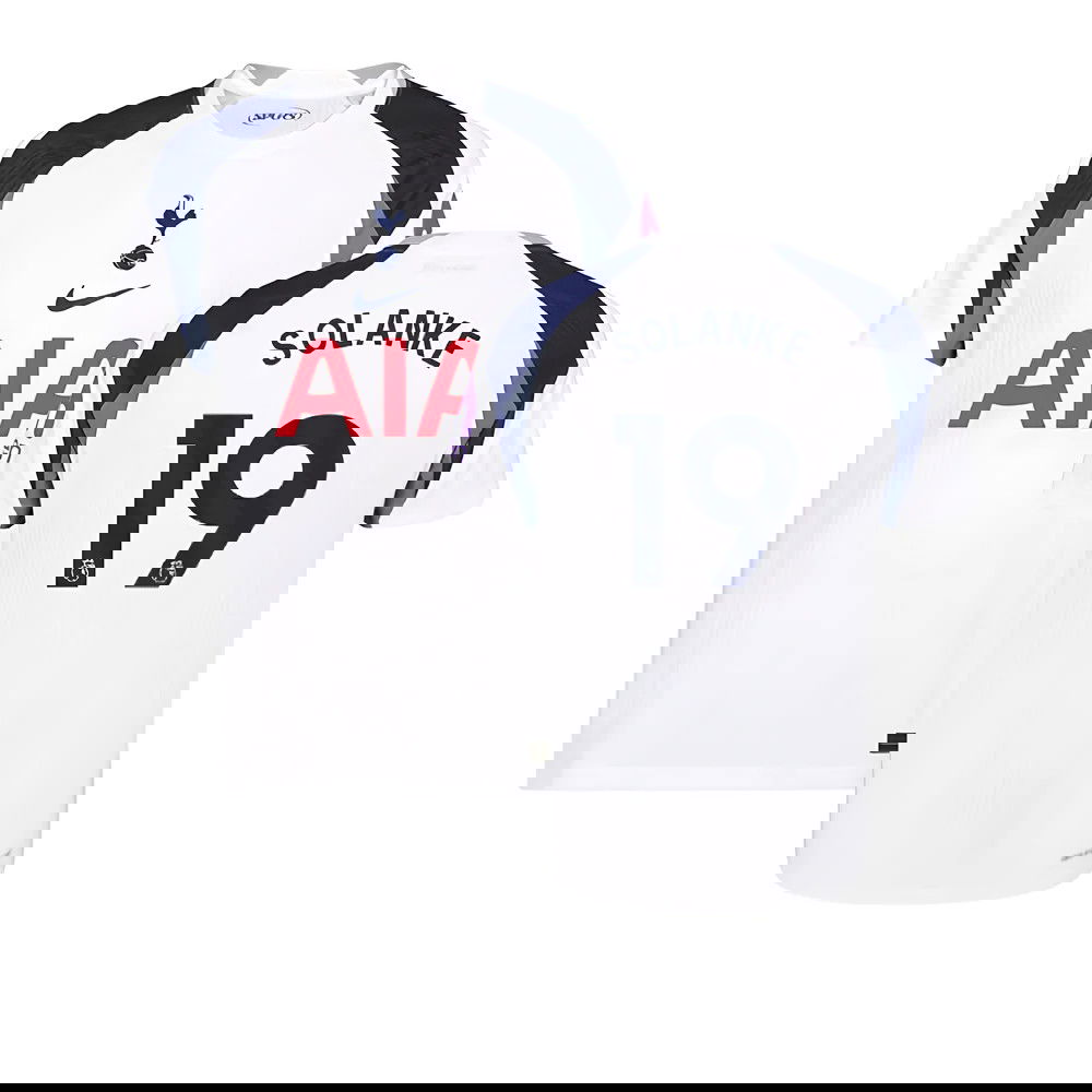 2025-2026 Tottenham Hotspur Authentic Home Shirt (Solanke 19)