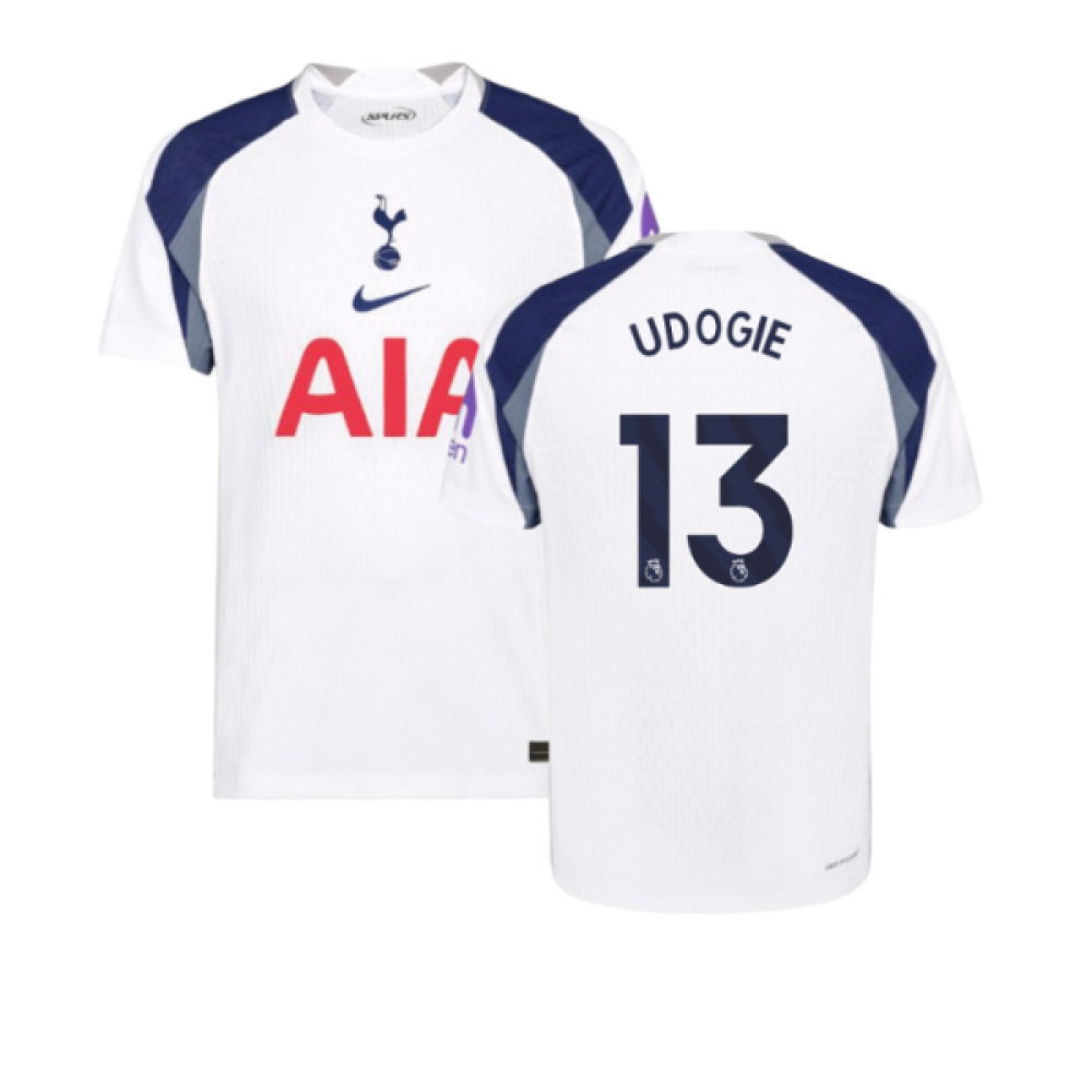 2025-2026 Tottenham Hotspur Authentic Home Shirt (Udogie 13)