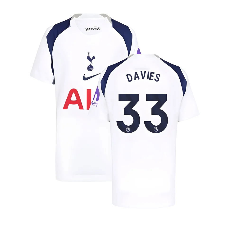 2025-2026 Tottenham Hotspur Home Shirt (Kids) (Davies 33)