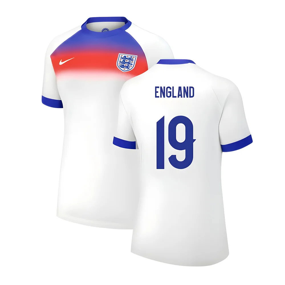 2025 England Womens Team Home Shirt (Ladies) (ENGLAND 19)
