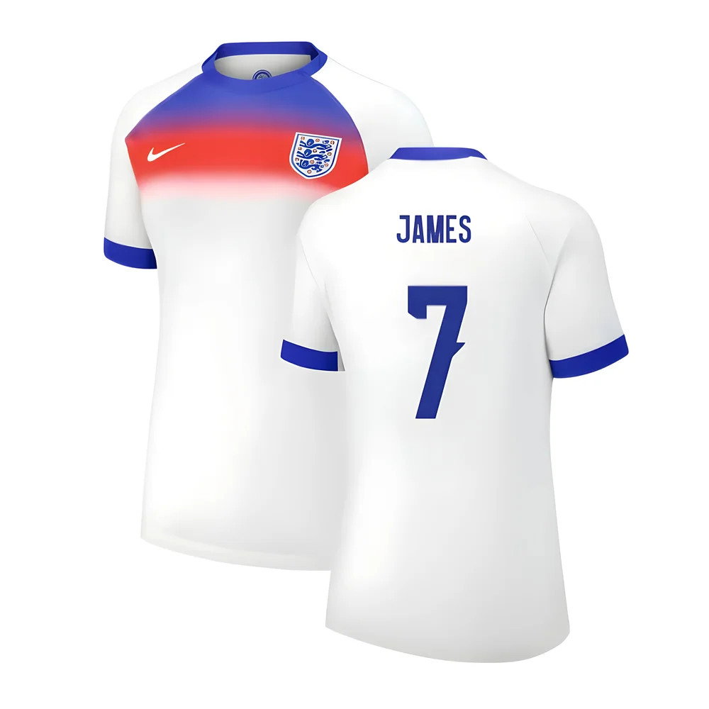 2025 England Womens Team Home Shirt (Ladies) (JAMES 7)