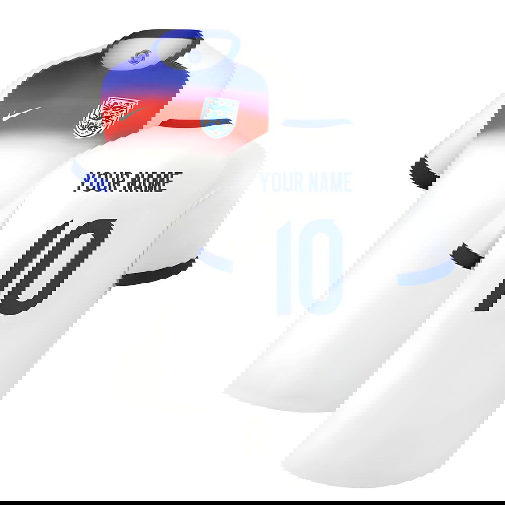 2025 England Womens Team Home Shirt (Unisex) (Your Name)