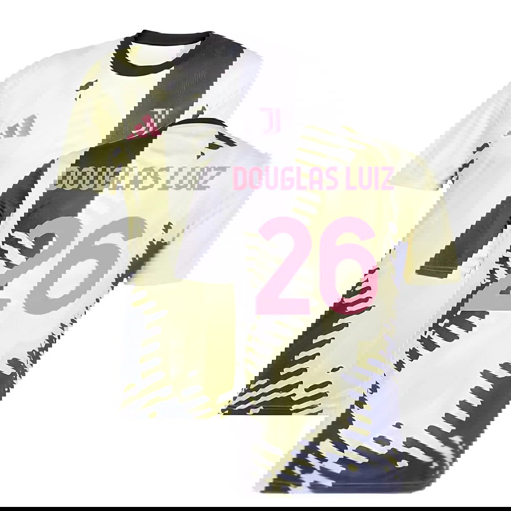 2025 Juventus Pre-Match Shirt (Yellow) (Douglas Luiz 26)