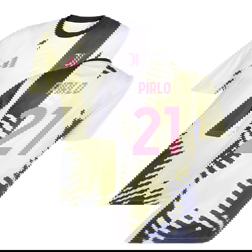 2025 Juventus Pre-Match Shirt (Yellow) (Pirlo 21)