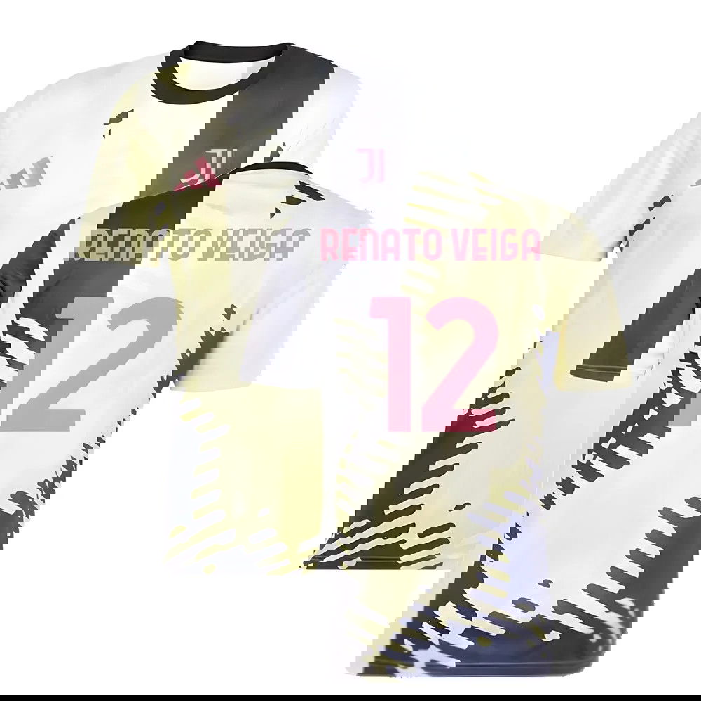 2025 Juventus Pre-Match Shirt (Yellow) (Renato Veiga 12)