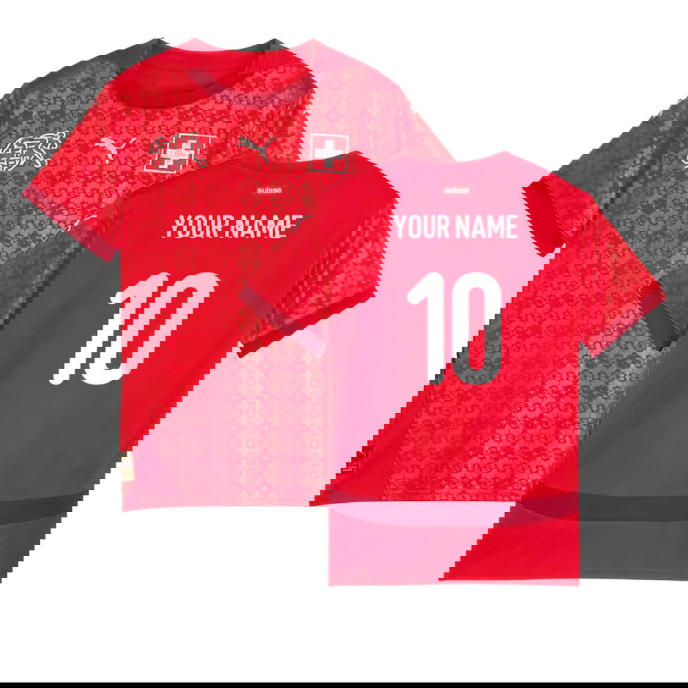 2025 Switzerland EUR25 Home Shirt (Kids) (Your Name)