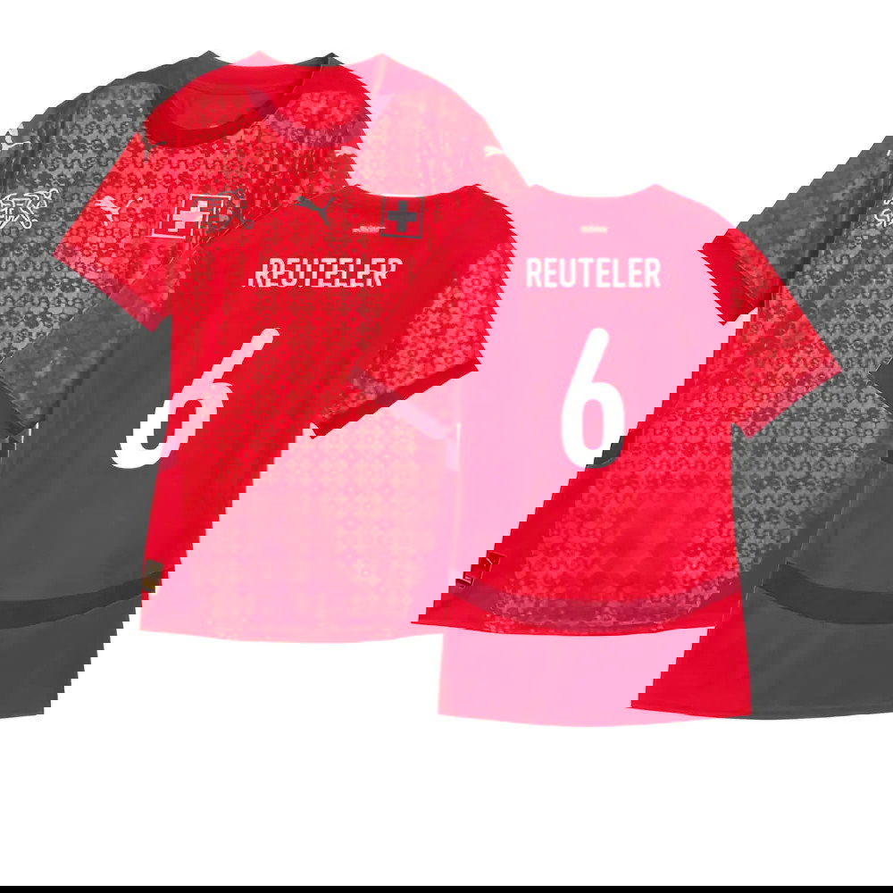 2025 Switzerland EUR25 Home Shirt (Womens) (Reuteler 6)