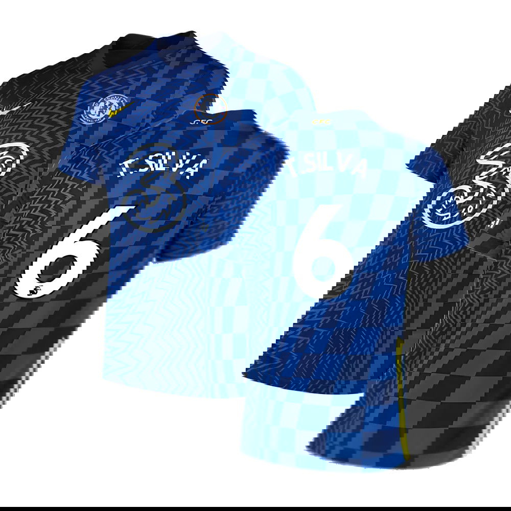2021-2022 Chelsea Home Shirt (T.SILVA 6)
