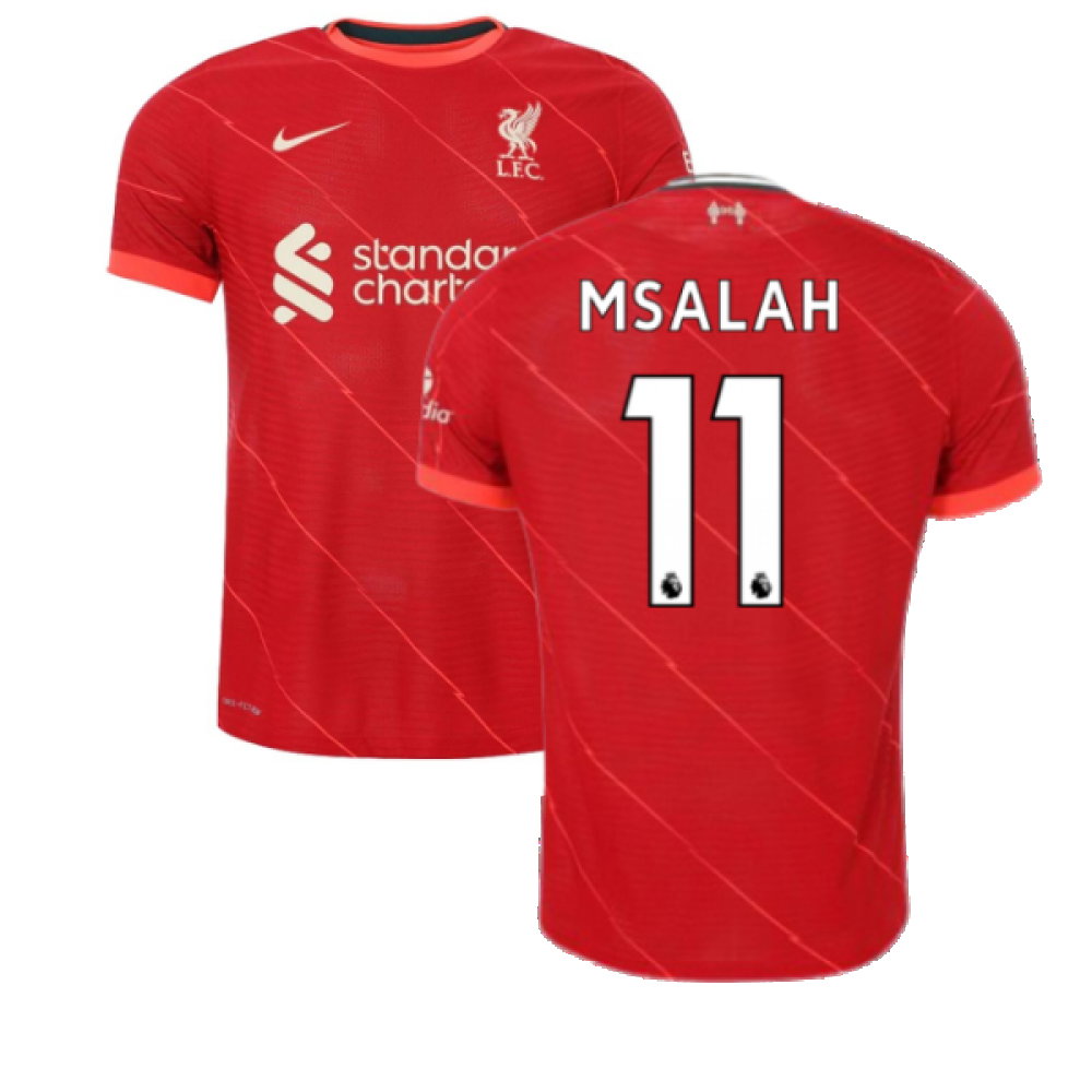 Liverpool 2021-2022 Vapor Home Shirt (Kids) (M.SALAH 11)