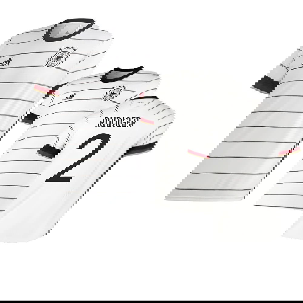 2020-2021 Germany Home Adidas Football Shirt (RUDIGER 2)