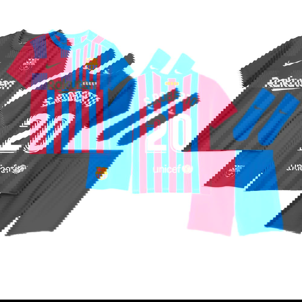 2021-2022 Barcelona Vapor Match Home Shirt (S.ROBERTO 20)
