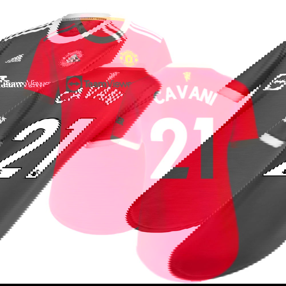 Man Utd 2021-2022 Home Shirt (Ladies) (CAVANI 21)