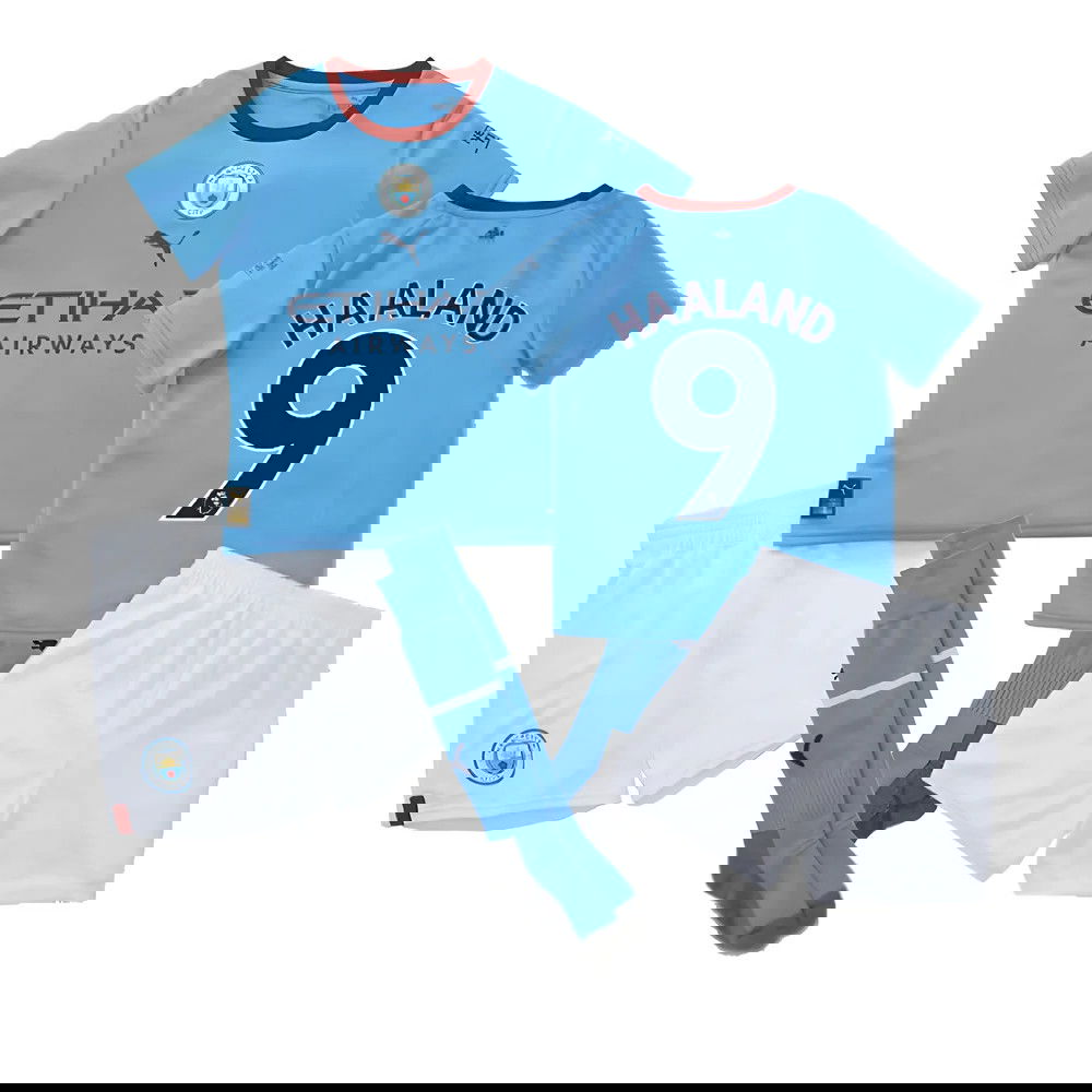 2022-2023 Man City Home Mini Kit (HAALAND 9)
