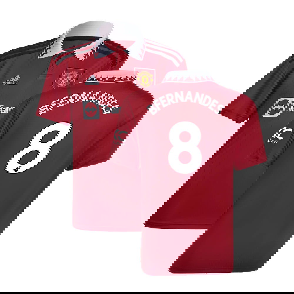 2022-2023 Man Utd Home Shirt (Kids) (B FERNANDES 8)