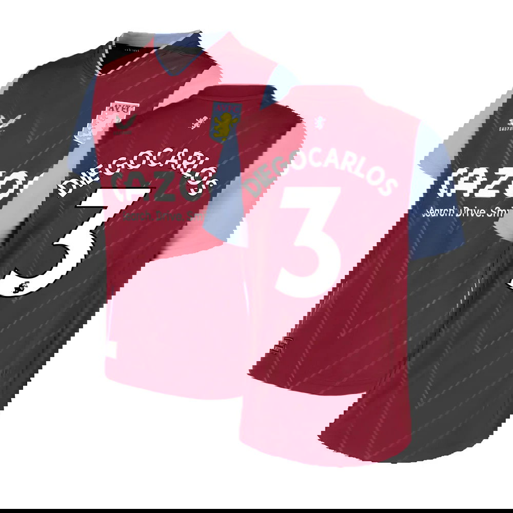 2022-2023 Aston Villa Home Shirt (Kids) (DIEGO CARLOS 3)