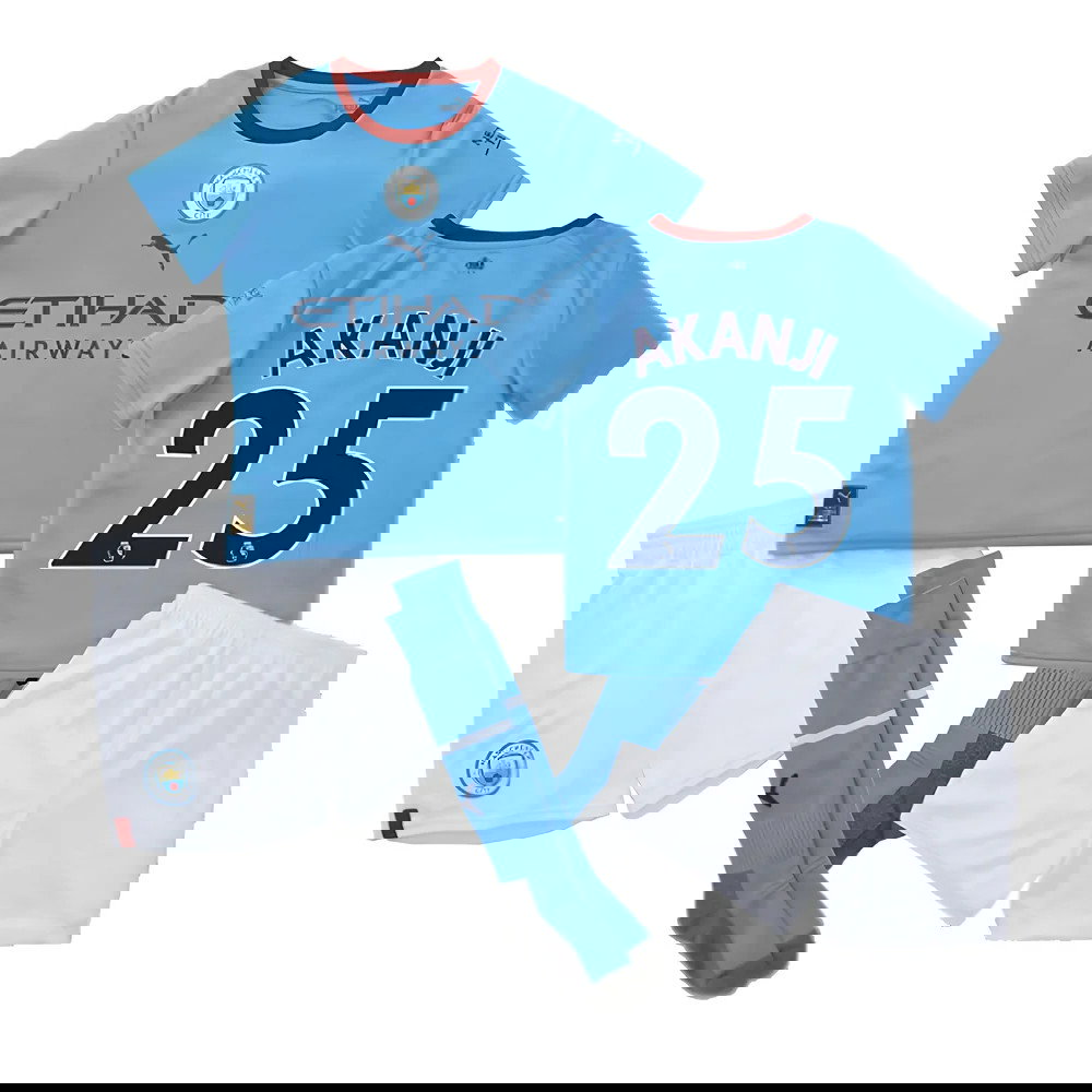 2022-2023 Man City Home Mini Kit (AKANJI 25)