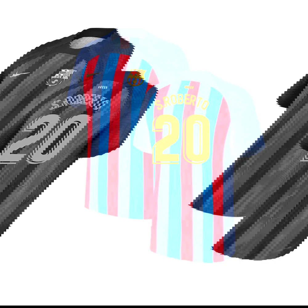 2022-2023 Barcelona CL Training Shirt (Grey) (S.ROBERTO 20)