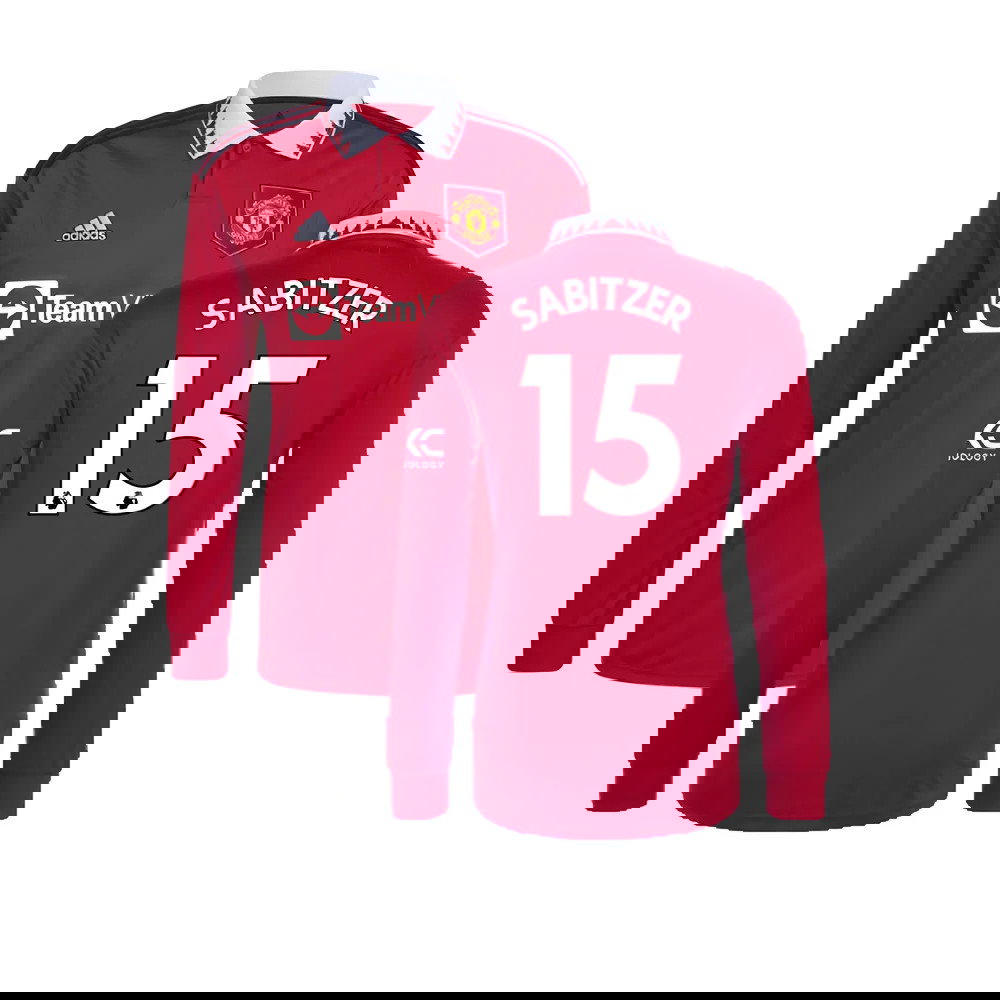 2022-2023 Man Utd Long Sleeve Home Shirt (Sabitzer 15)