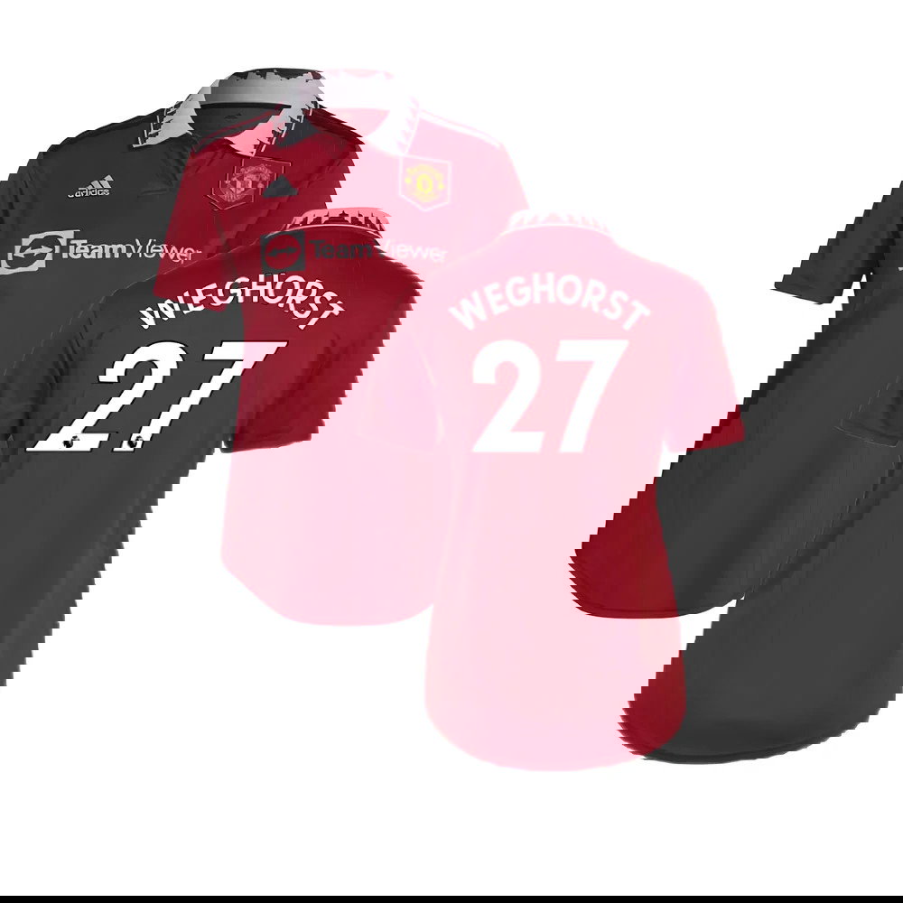 2022-2023 Man Utd Home Shirt (Ladies) (Weghorst 27)