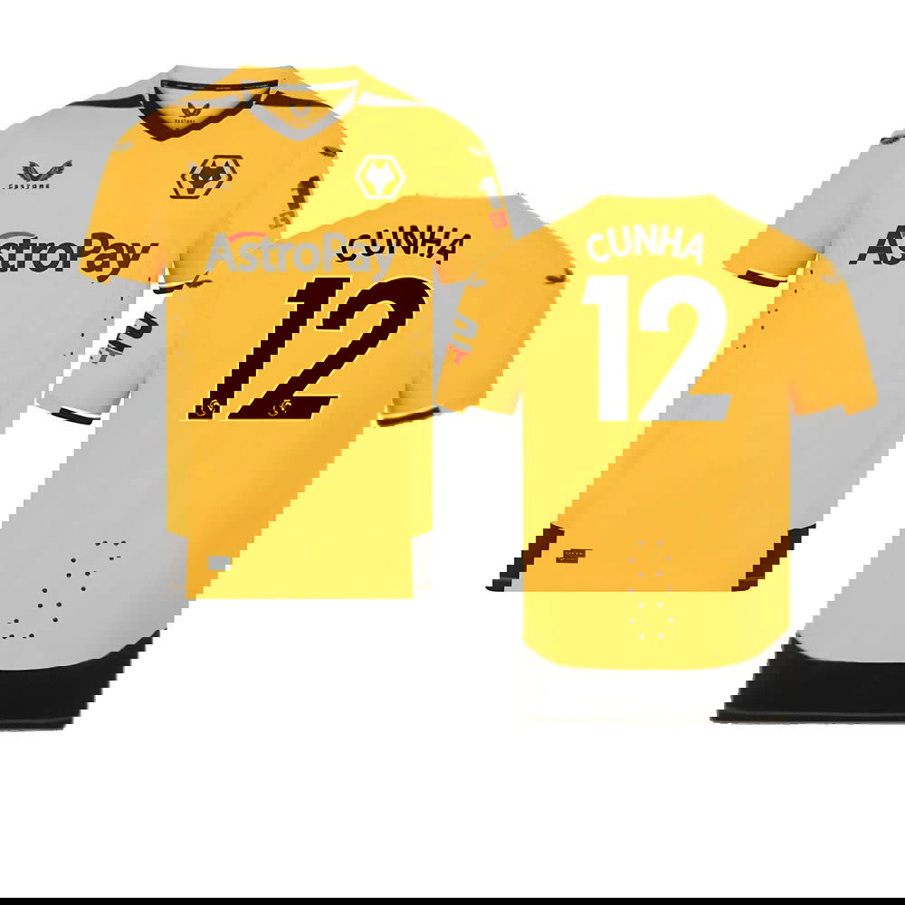 2022-2023 Wolves Home Pro Jersey (Cunha 12)