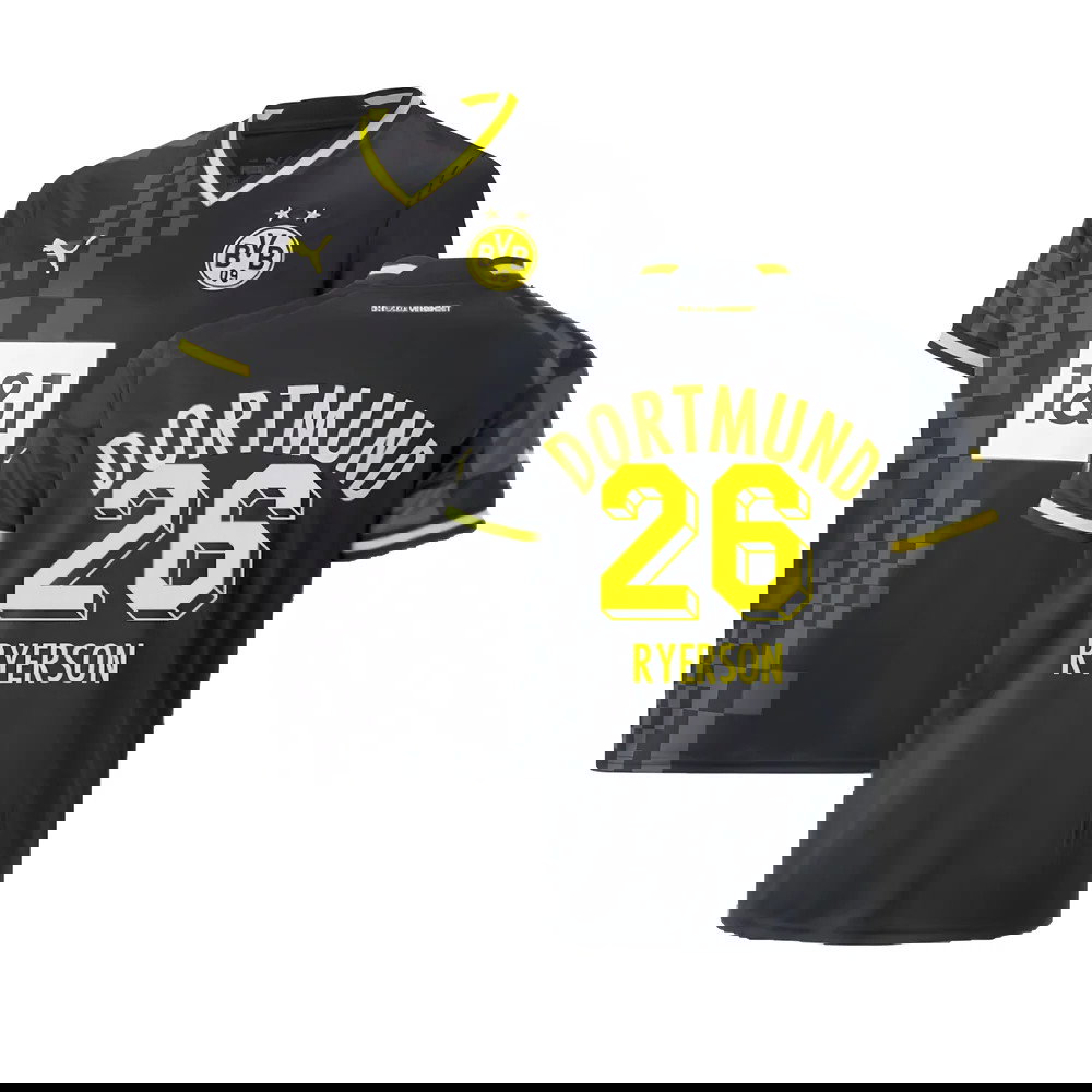 2022-2023 Borussia Dortmund Away Shirt (Kids) (Ryerson 26)