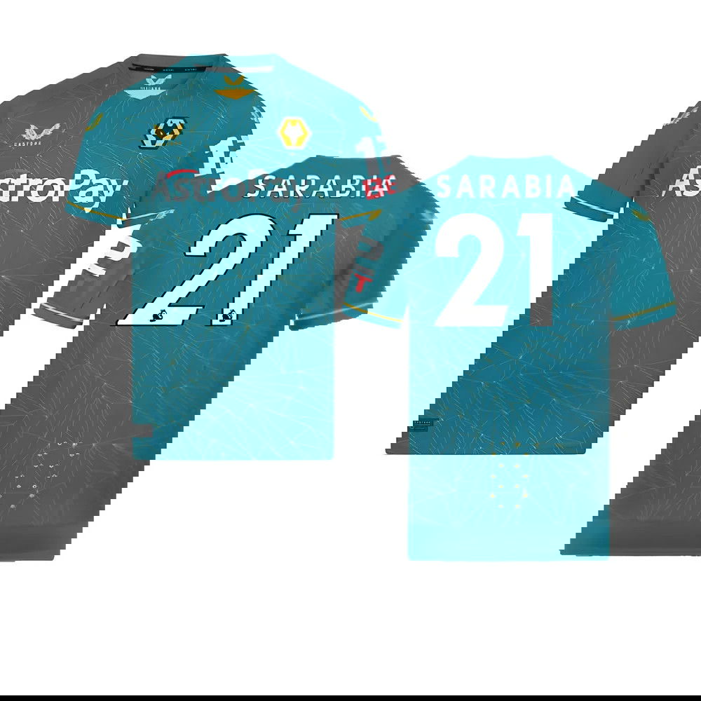 2022-2023 Wolves Away Pro Jersey (Sarabia 21)