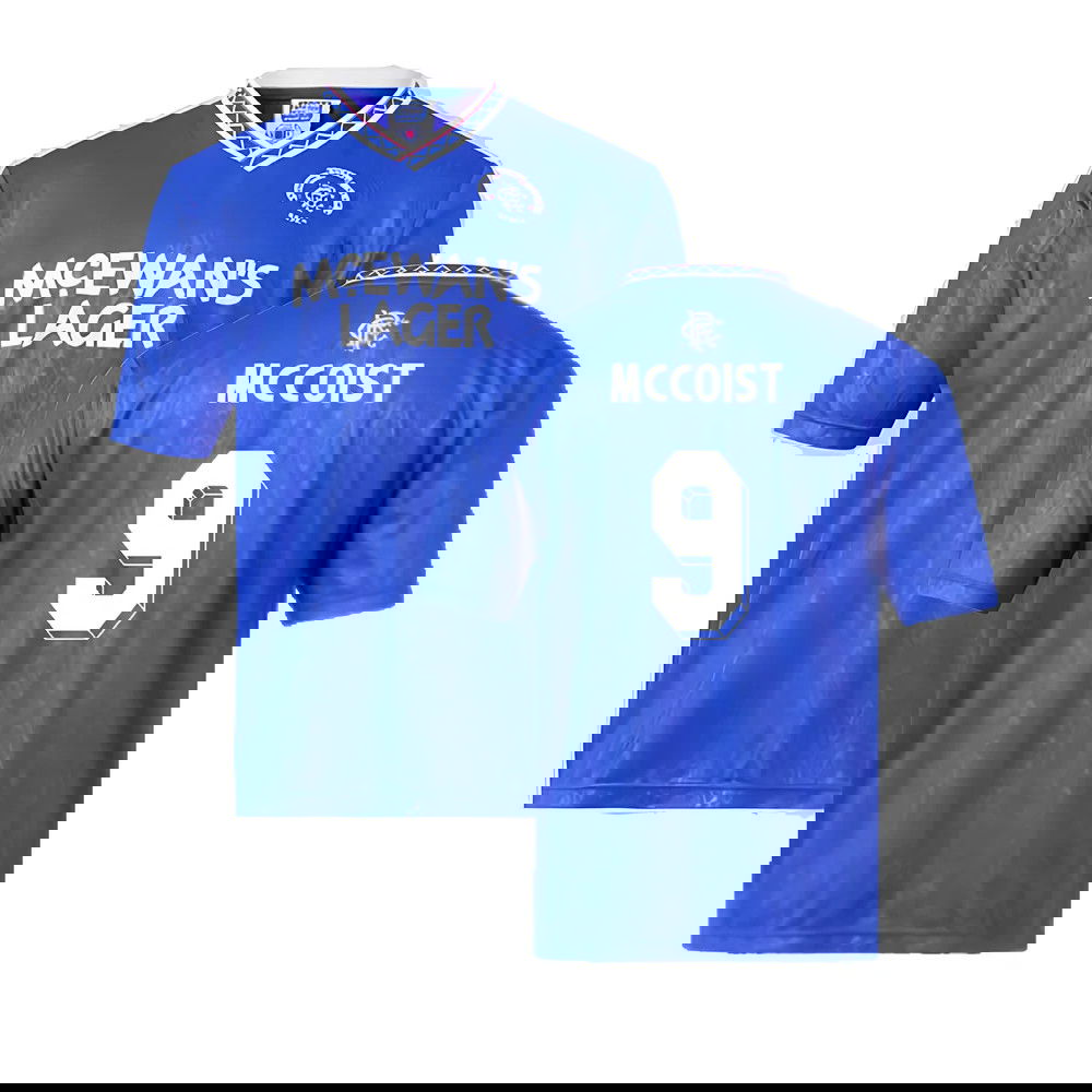 Rangers 1990 Home Retro Football Shirt (McCoist 9)