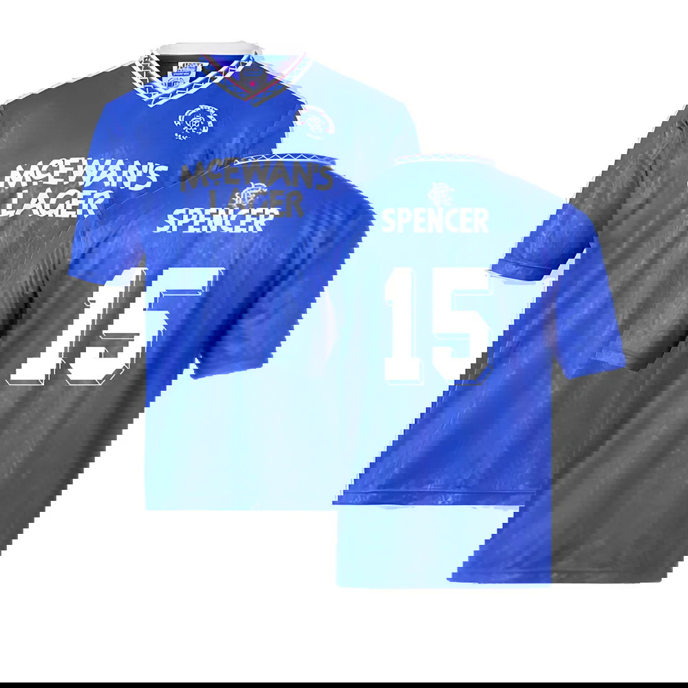 Rangers 1990 Home Retro Football Shirt (Spencer 15)