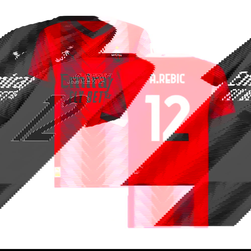 2023-2024 AC Milan Home Shirt (Ladies) (A.Rebic 12)