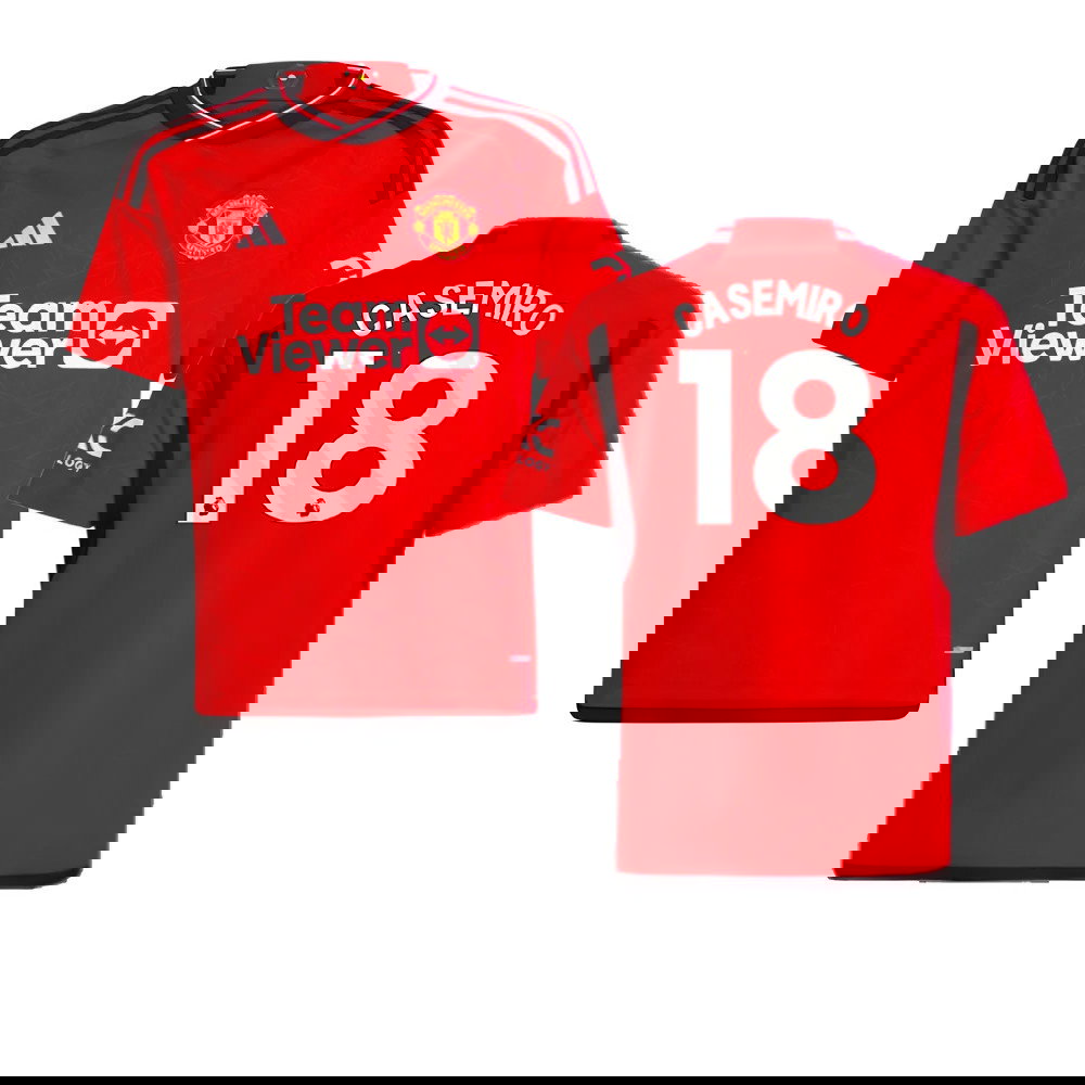 2023-2024 Man Utd Home Shirt (Kids) (Casemiro 18)