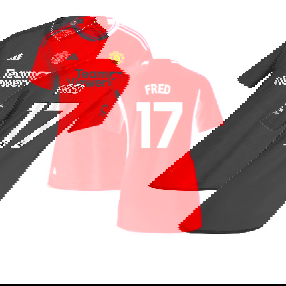 2023-2024 Man Utd Authentic Home Shirt (Ladies) (Fred 17)