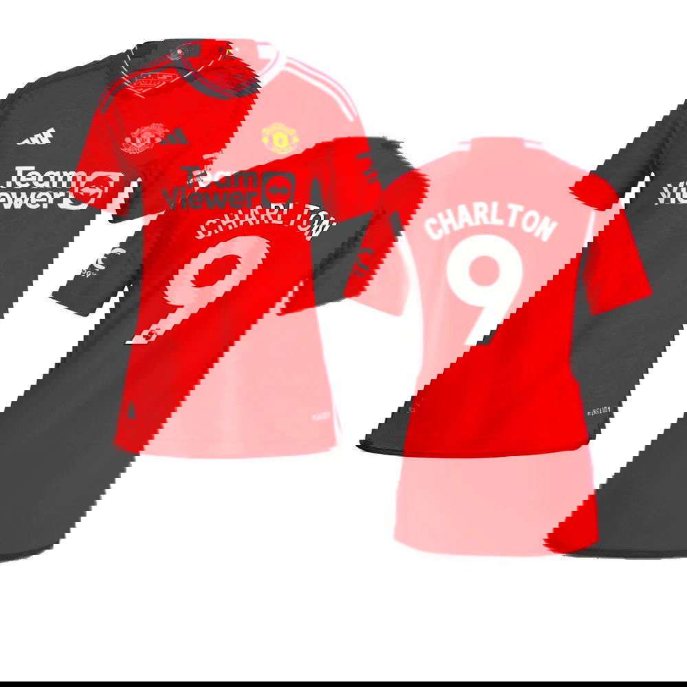 2023-2024 Man Utd Authentic Home Shirt (Ladies) (Charlton 9)