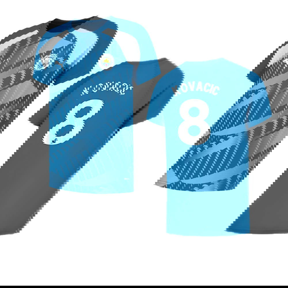 2023-2024 Man City Pre-Match Jersey (Lake Blue) (Kovacic 8)