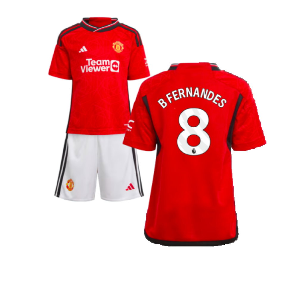 2023-2024 Man Utd Home Mini Kit (B Fernandes 8)