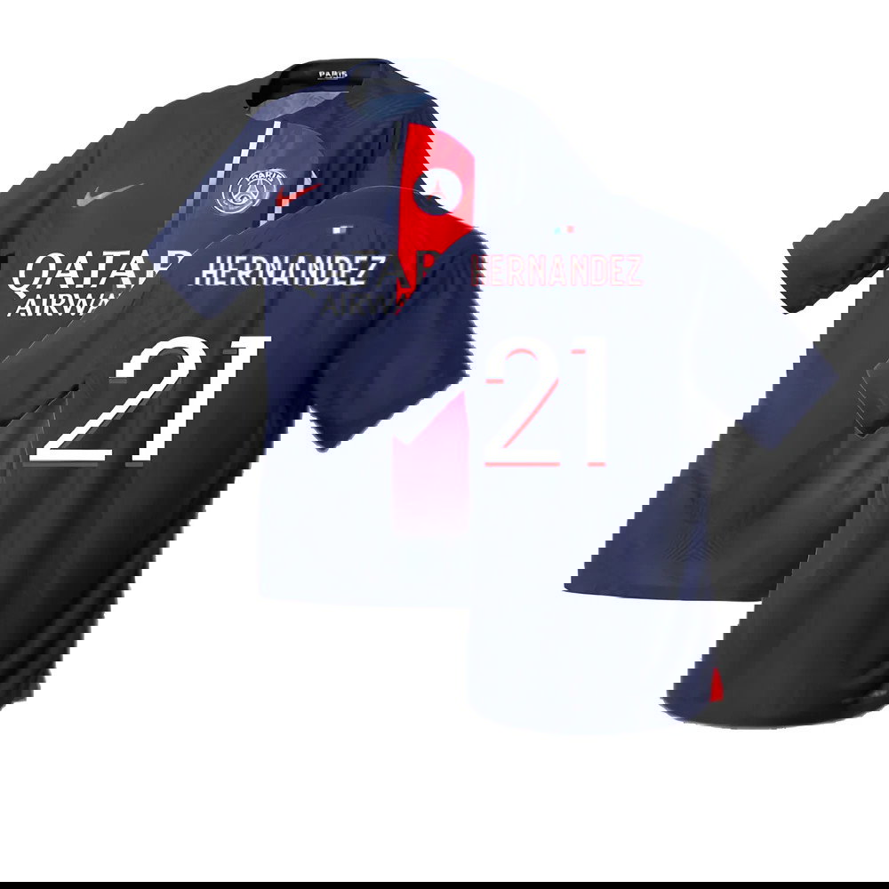 2023-2024 PSG Home Match Authentic Shirt (Hernandez 21)