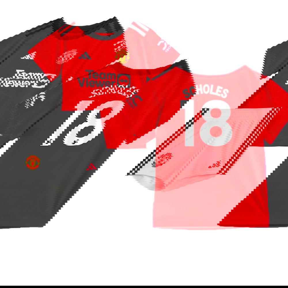 2023-2024 Man Utd Home Baby Kit (Scholes 18)